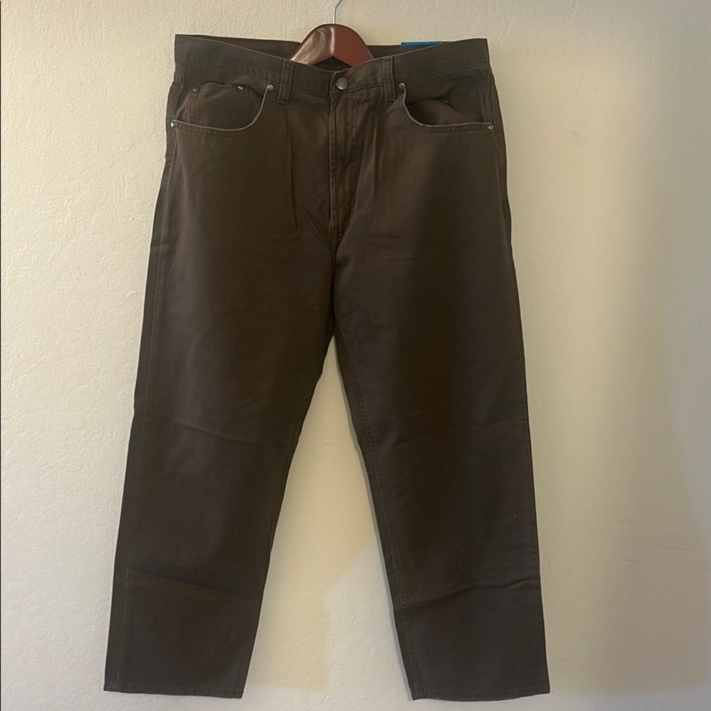 Brown Straight-Leg Jeans with Classic Design